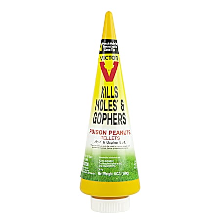 6 oz Mole & Gopher Poison Peanuts Pellets