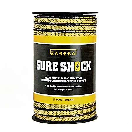 Sure Shock 656 ft 1/2-in Electric Fence Heavy-Duty Polytape