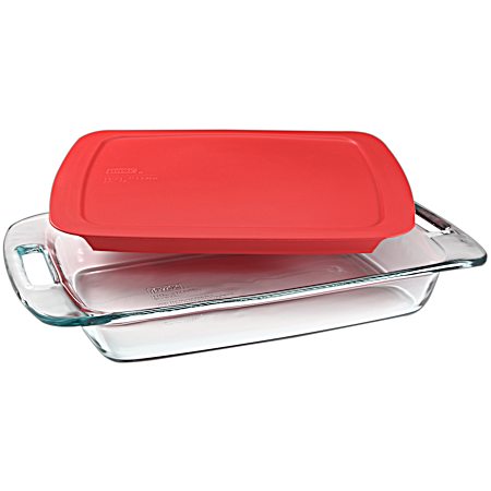 Easy Grab 3 Qt. Oblong Baking Dish with Lid