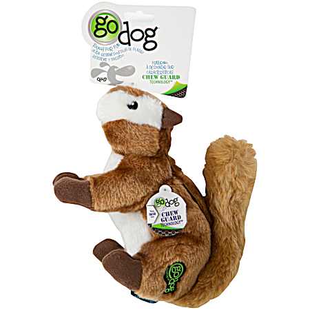 Large Wildlife Chipmunk Plush Squeaker Dog Toy