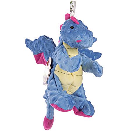 Large Periwinkle Dragon Plush Squeaker Dog Toy