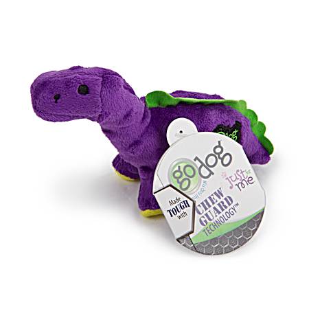 Just for Me Bruto Purple Plush Squeaker Dog Toy w/ Chew Guard Technology