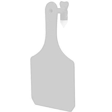 White Blank Y-Tag Cow Ear Tags - 25 Pk