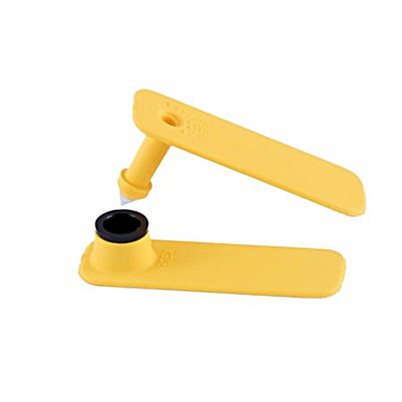 Yellow Sheep Star Blank Ear Tags - 25 Pk