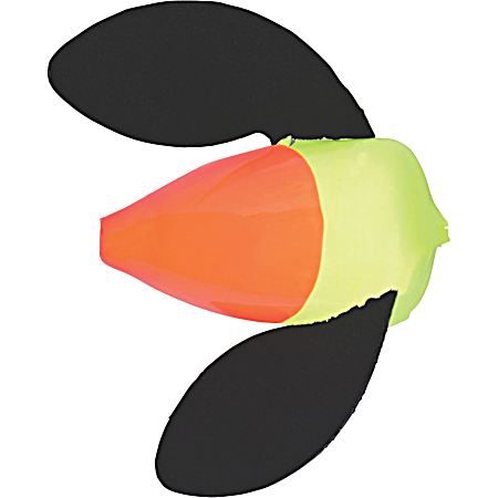 Spin-N-Glo Bodies - Chartreuse/Flame w/Black Wings