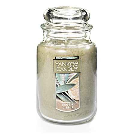22 oz Sage & Citrus Classic 1-Wick Jar Candle