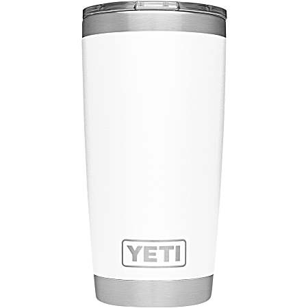 Rambler 20 oz White Tumbler w/ MagSlider Lid