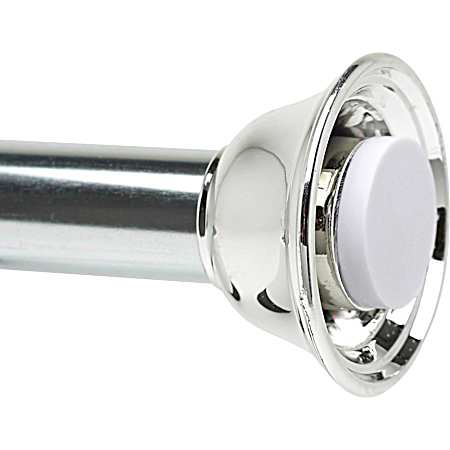 Bell Cap Tension Shower Rod - Chrome