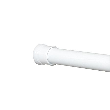 Zenna Home 49 in to 86 in White Baked Enamel NeverRust Tension Rod
