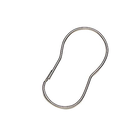 Zenna Home Chrome Shower Curtain Rings - 12 Pk