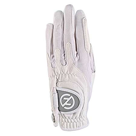 Ladies' White Universal Fit Golf Glove