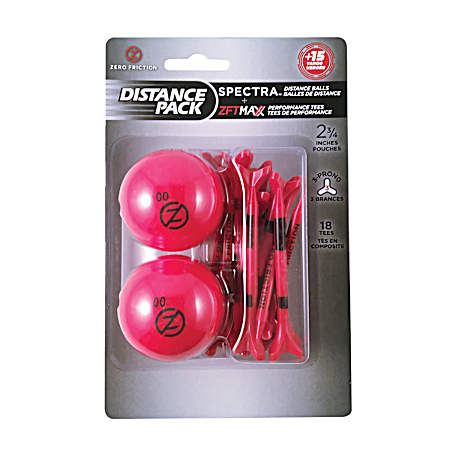 Spectra Red Golf Balls & Tees