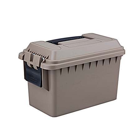 .50 Cal Dark Earth Plastic Ammo Box