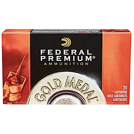 .223 Remington Gold Medal Centerfire Rifle Cartridges - 20 Rounds