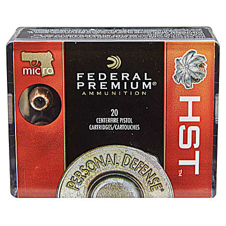.380 ACP Personal Defense HST 99 Grain Centerfire Handgun Cartridges - 20 Rounds
