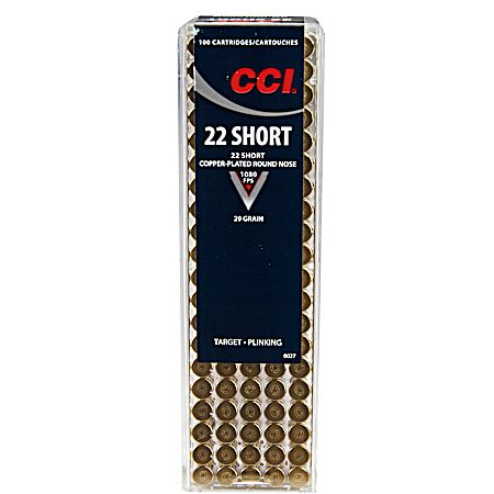 .22 CCI 29 Grain Target & Plinking Cartridges - 100 Rounds