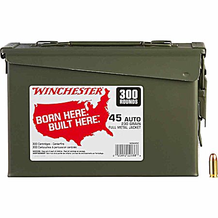 .45 Auto USA 230 Grain FMJ  - 300 Rounds