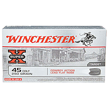 .45 Colt Super-X 250 Grain Centerfire Handgun Cartridges- 50 Rounds