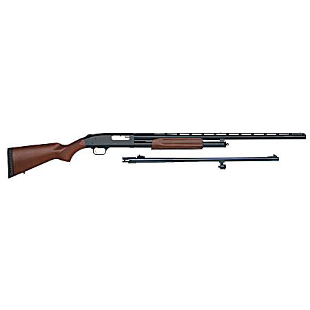 500 12Ga Pump-Action Wood Stock Shotgun Combo