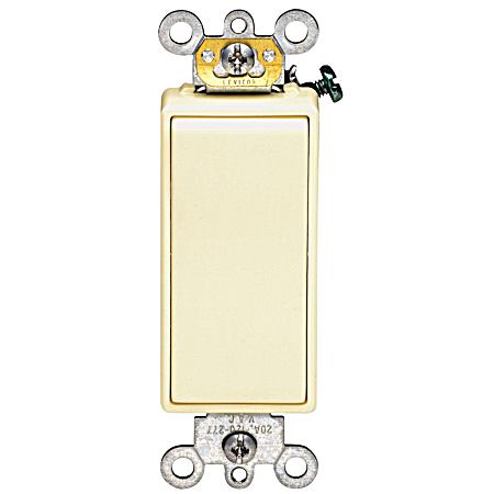 Decora 20 Amp Ivory Switch