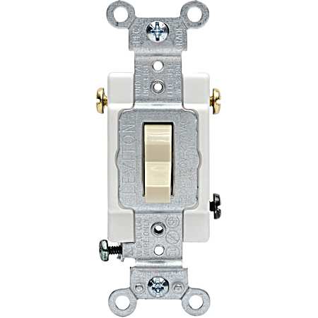Ivory Commercial 3-Way Toggle Switch