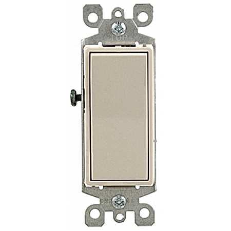 Decora Light Almond 3-Way Rocker Switch