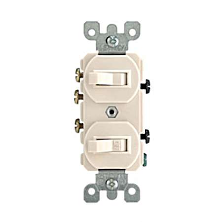 Almond Combo Single/3-Way Switch