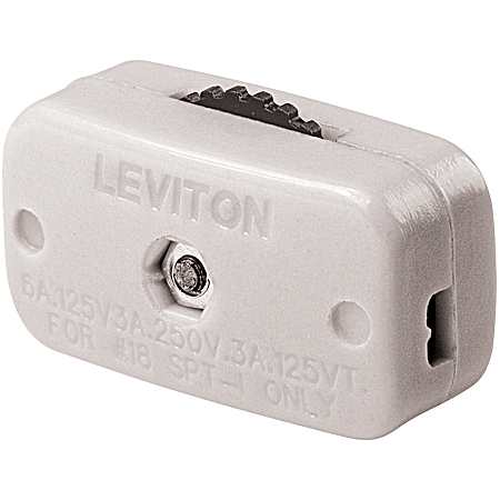 White Mini Cord Rotary Switch