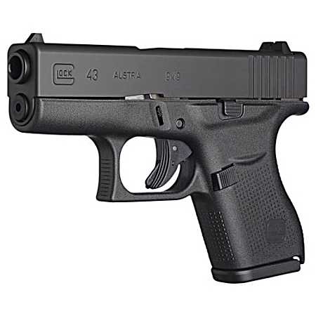 G43 9X19mm Subcompact Black Double-Action Pistol