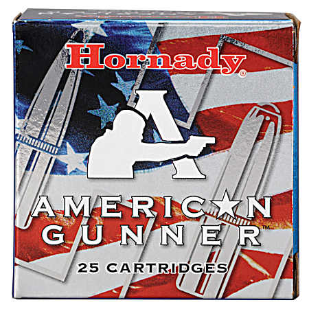 9mm Luger American Gunner 115 Grain Handgun Cartridges - 25 Rounds