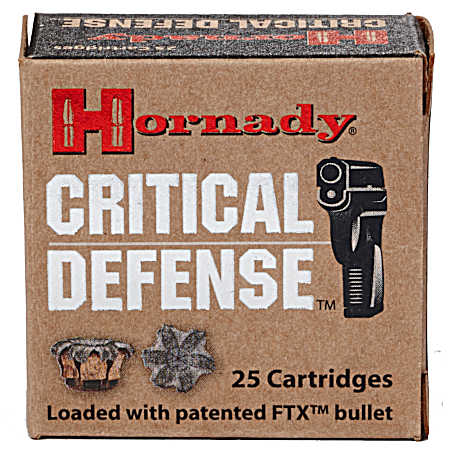 9mm Critical Defense 115 Grain FTX Cartridges - 25 Rounds