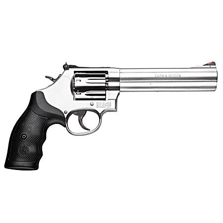 686 Plus Stainless/Black Double-Action Revolver