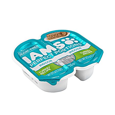 Perfect Portions Adult Grain-Free Indoor Turkey Pate Wet Cat Food - 12 pk