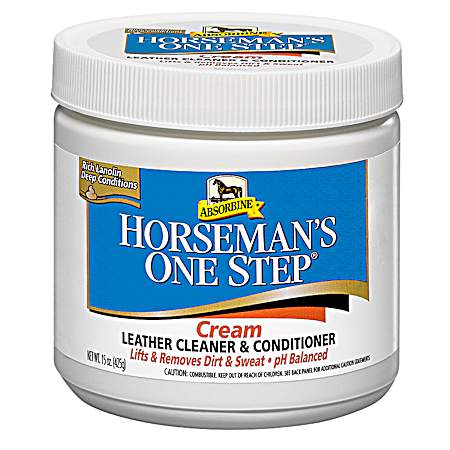 15 oz Horseman’s One Step Leather Cleaner & Conditioner Cream 