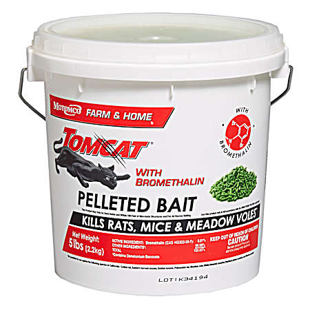 5 Lb Pelleted Rat & Mouse Bait with Bromethalin