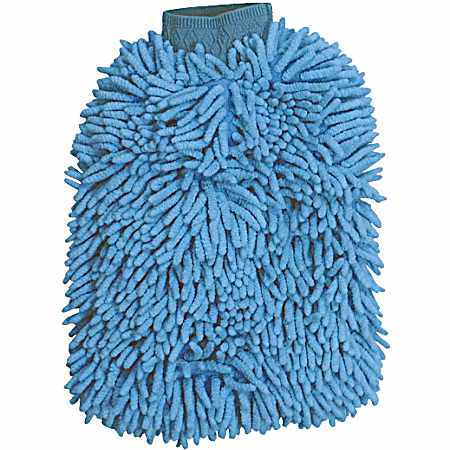 Blue Microfiber Wash Mitt
