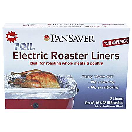 Foil Electric Roaster Liners - 2 Pk