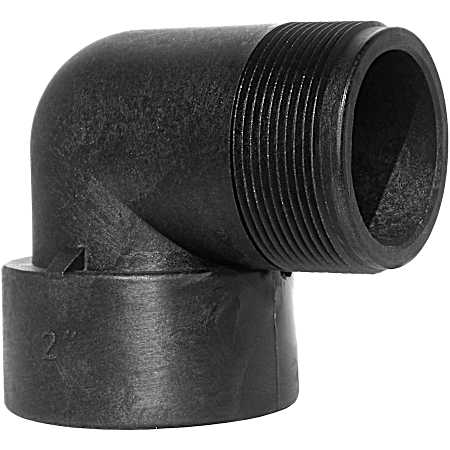 3/4 in MPT x FPT Black Polypropylene Street Elbow