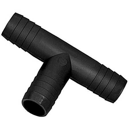 Green Leaf T38P Hose Adapter Tee  Polypropylene  Black 5 Pack