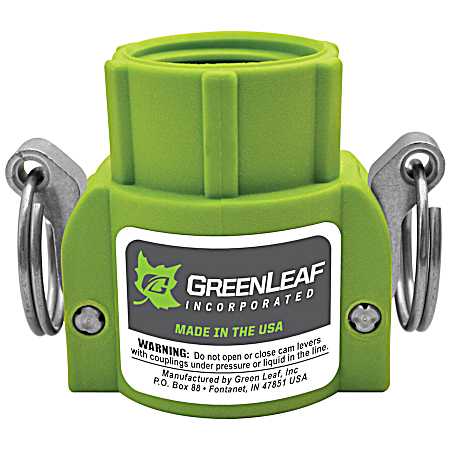 GreenLeaf Garden Hose Coupling, D, FGHT x Female Adapter | GLP075DG