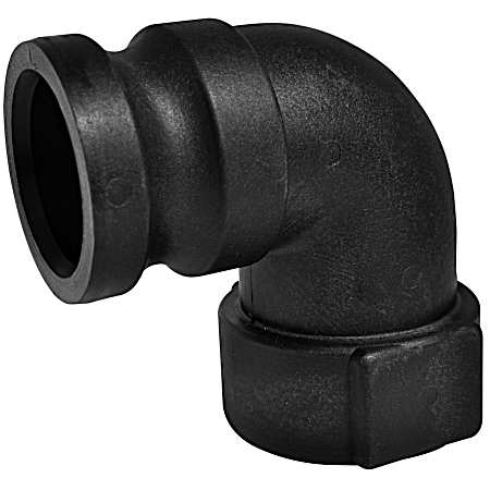 2 in. FPT X Male Black Camlock (AL) Elbow