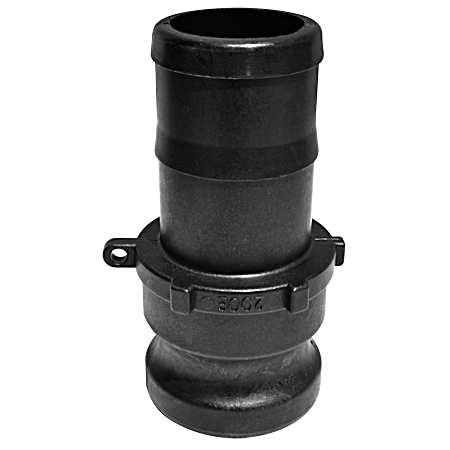 2 in Hose Barb x Male Black Polypropylene Cam Coupler Part E