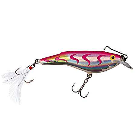 Holographic Pink Tiger Rail Shad Sinking Crankbait