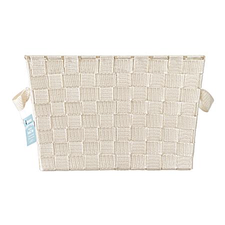 Woven Strap Latte Small Tote