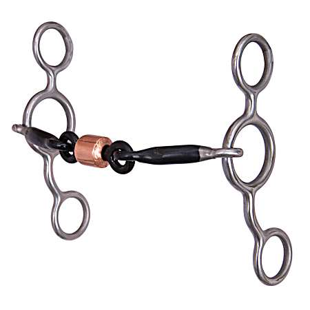 Stage B Junior Cow Horse Bit Snaffle w/ Copper Roller