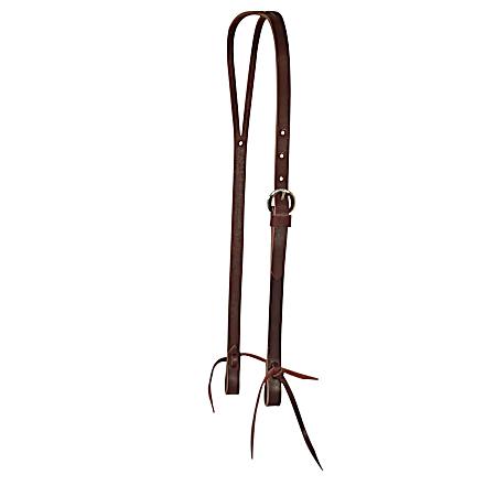 Latigo Headstall Smooth Bit - Heavy Oil