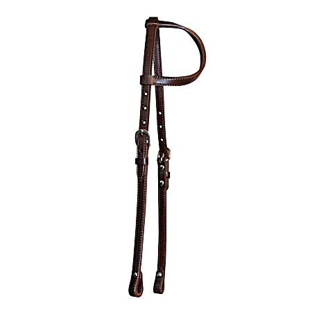 Brown Headstall Smooth Bit - Walnut
