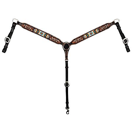 Black/Orange Beaded Breast Collar
