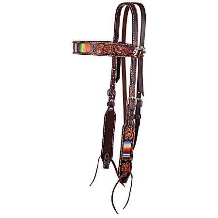5/8 in. Vintage Serape Inlay Headstall