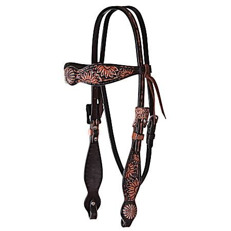 5/8 in. Vintage Sunflower Headstall